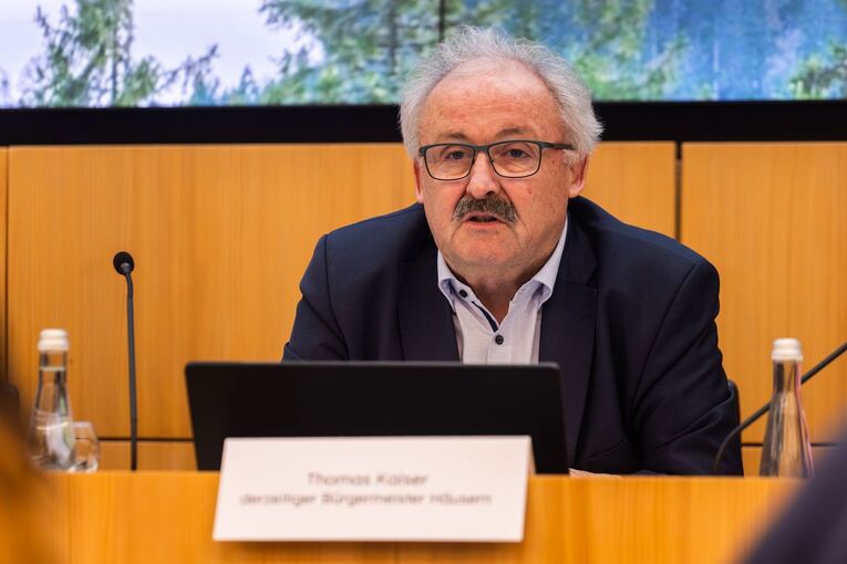 Pressekonferenz zum Bürgermeister der Gemeinde Wutach
