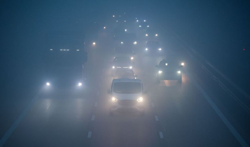 Nebel auf der Autobahn Nebel auf der Autobahn