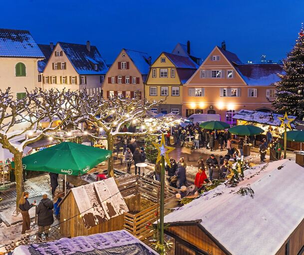 Weihnachtliche Stimmung auf dem Sternlesmarkt.