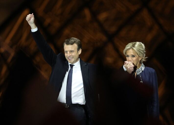 Emmanuel und Brigitte Macron