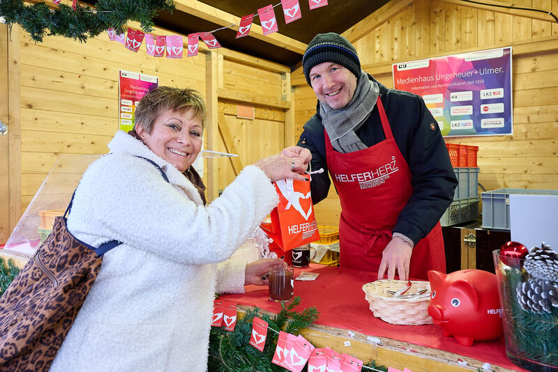 Der Stand der LKZ auf dem Barock-Weihnachtsmarkt Ludwigsburg.
