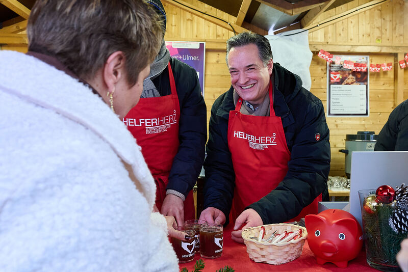Der Stand der LKZ auf dem Barock-Weihnachtsmarkt Ludwigsburg.