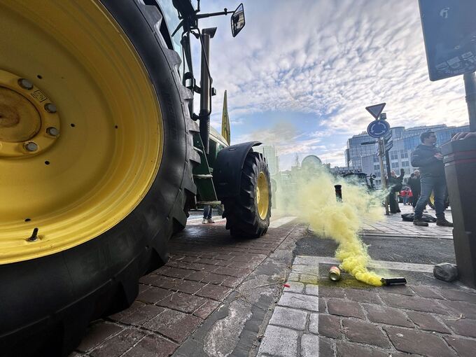 Bauerndemonstration in Brüssel