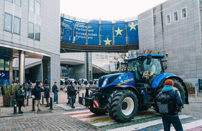 Bauerndemonstration in Brüssel