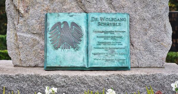 Grab von Wolfgang Schäuble