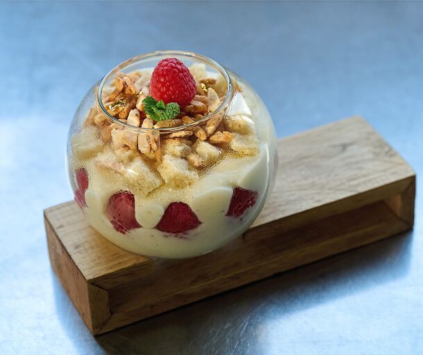 Der Bienenstich im Glas.