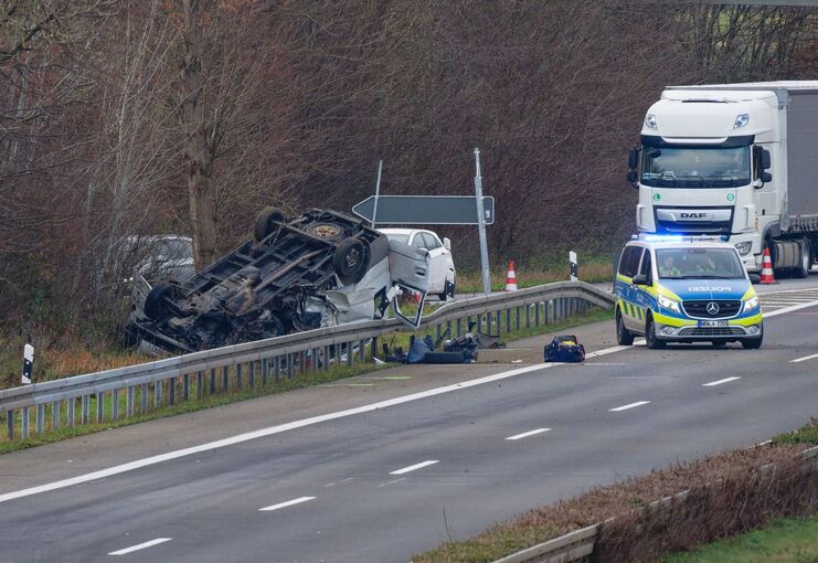 Schwerer Unfall auf der A44