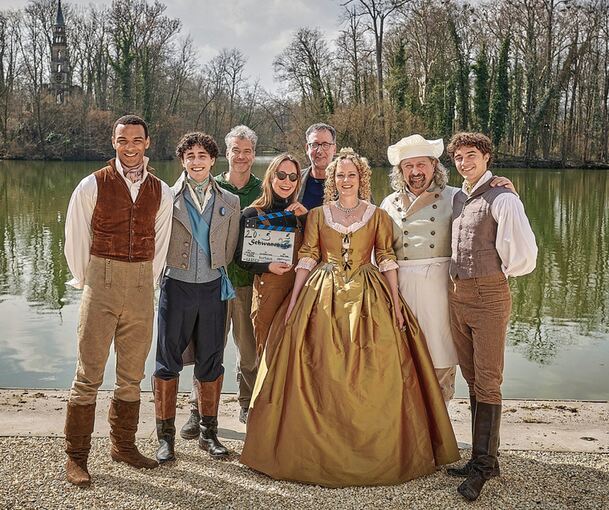 Die Darsteller beim Fototermin im März am Monrepos.