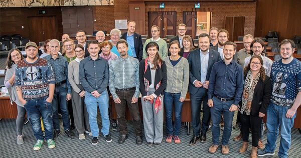 Mitgliederversammlung anlässlich von zehn Jahren Landschaftserhaltungsverband Ludwigsburg.