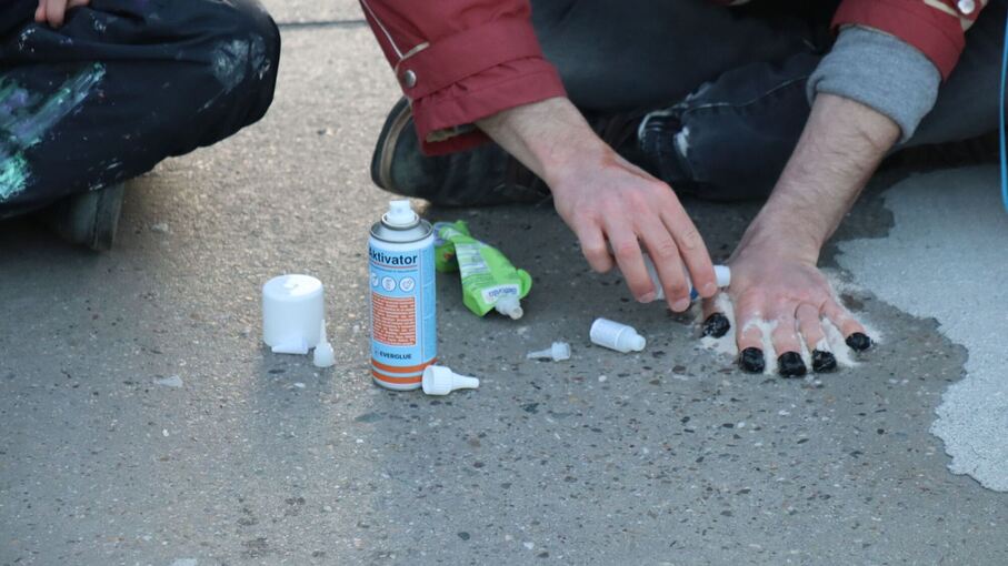 Zementwerk in Leimen durch Protestaktion blockiert