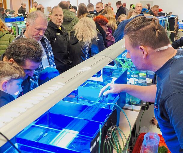 Zahlreiche Besucher sind für die Fisch- und Pflanzenbörse nach Oberriexingen gekommen.