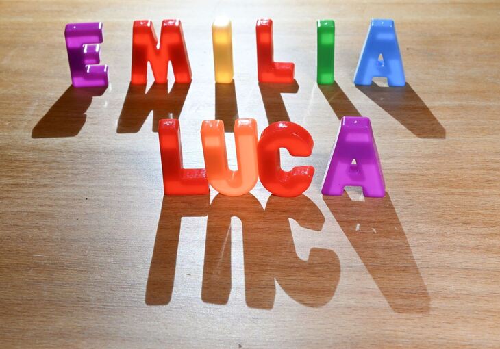Illustration - Vornamen - Emilia und Luca