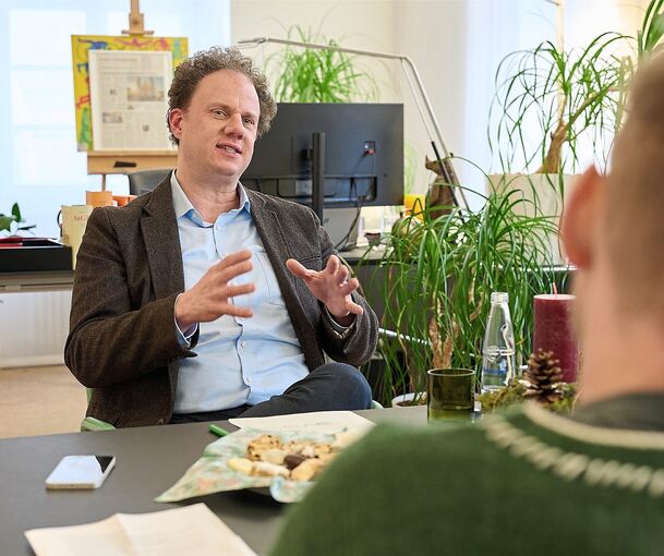 Seit sechseinhalb Jahren im Amt: Oberbürgermeister Matthias Knecht im Gespräch mit der Ludwigsburger Kreiszeitung.