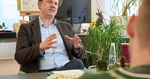 Seit sechseinhalb Jahren im Amt: Oberbürgermeister Matthias Knecht im Gespräch mit der Ludwigsburger Kreiszeitung.