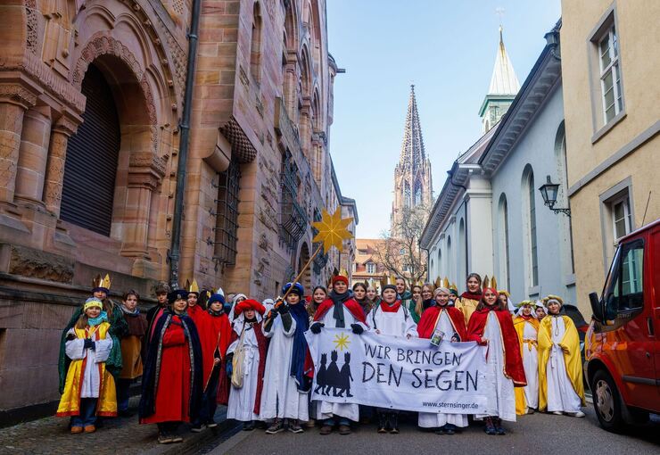 Auftakt 68. Aktion Dreikönigssingen in Freiburg Auftakt 68. Aktion Dreikönigssingen in Freiburg