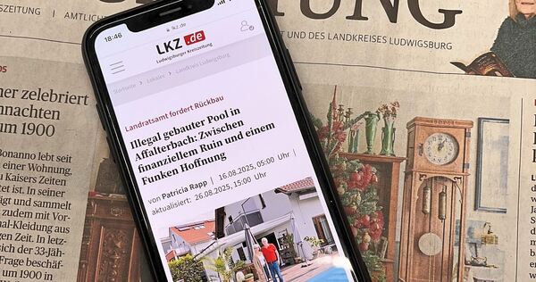 Die Geschichte vom illegalen Pool in Affalterbach stieß bei den LKZ-Lesern auf großes Interesse.