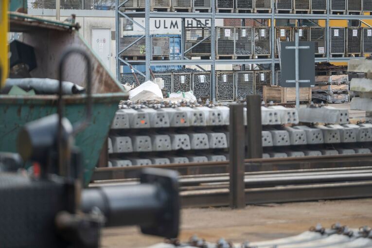 Bauarbeiten am Ulmer Hauptbahnhof