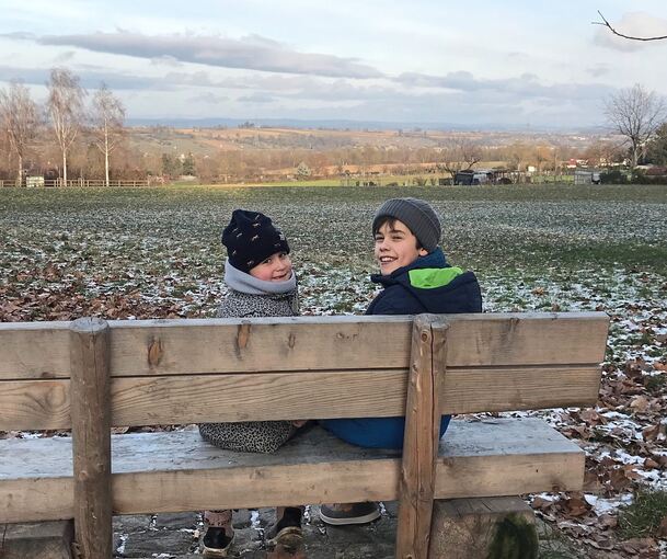 Auch diese Bank an der Comburgstraße ist neu. Sie bietet einen herrlichen Blick in die Landschaft.
