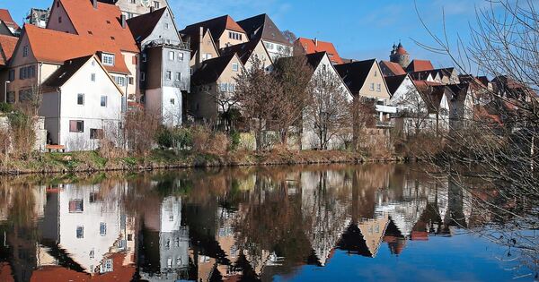 Teile von Besigheim ohne Wasser