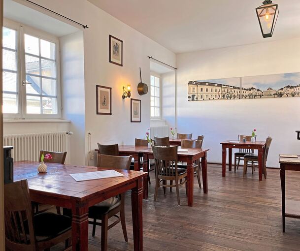 Das Café Schlosswache wird in den kommenden Wochen umgestaltet.