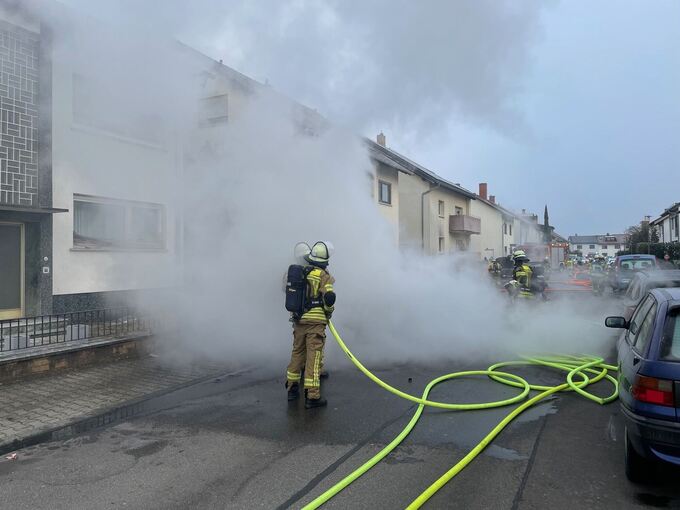 Brand im badischen Brühl