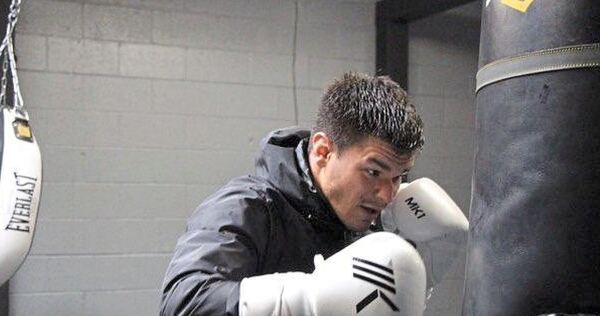 Leonardo Di Stefano Ruiz beim Boxtraining in Italien.