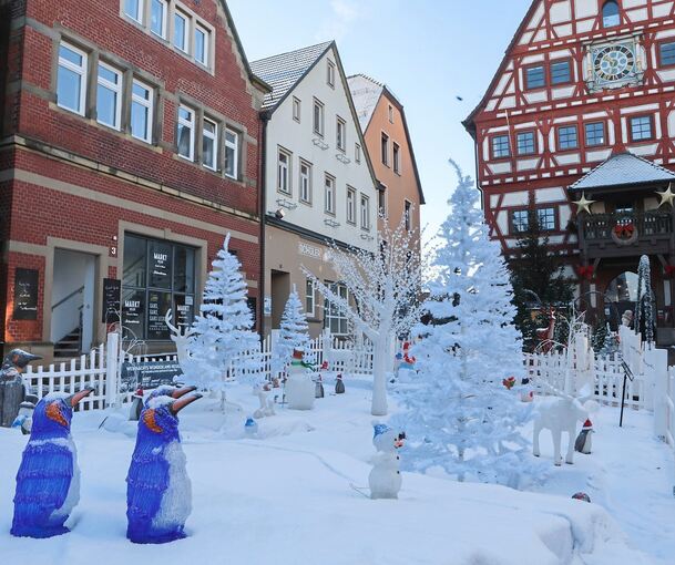 So sah das Weihnachtswunderland zu Beginn der Woche noch aus. Jetzt beginnen die Abbauarbeiten.