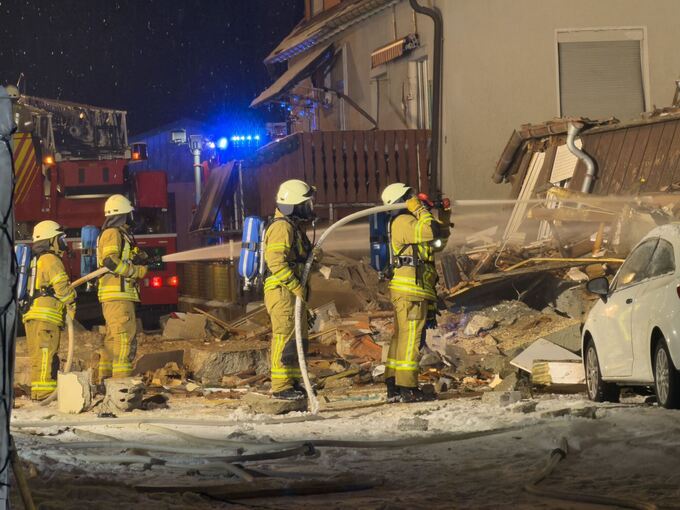 Explosion in Wohnhaus