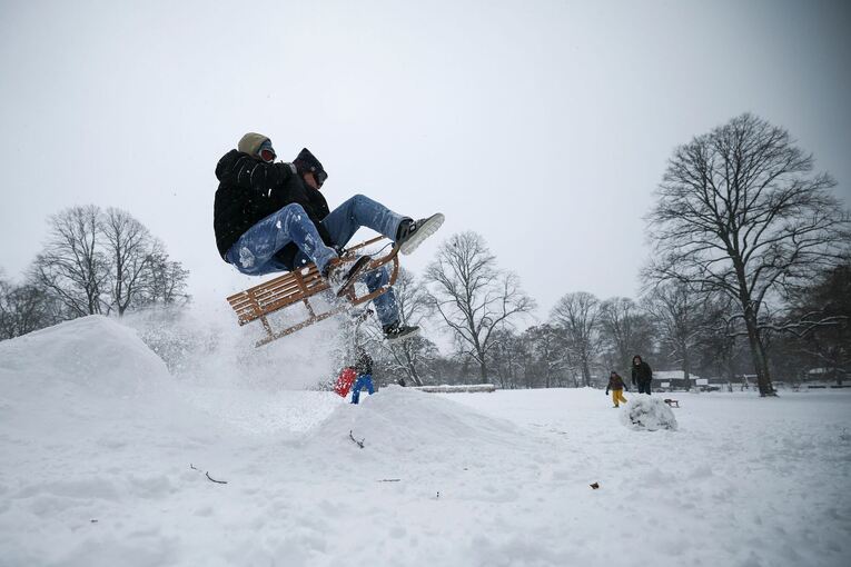 Winterwetter - Sturmtief Elli - Hamburg