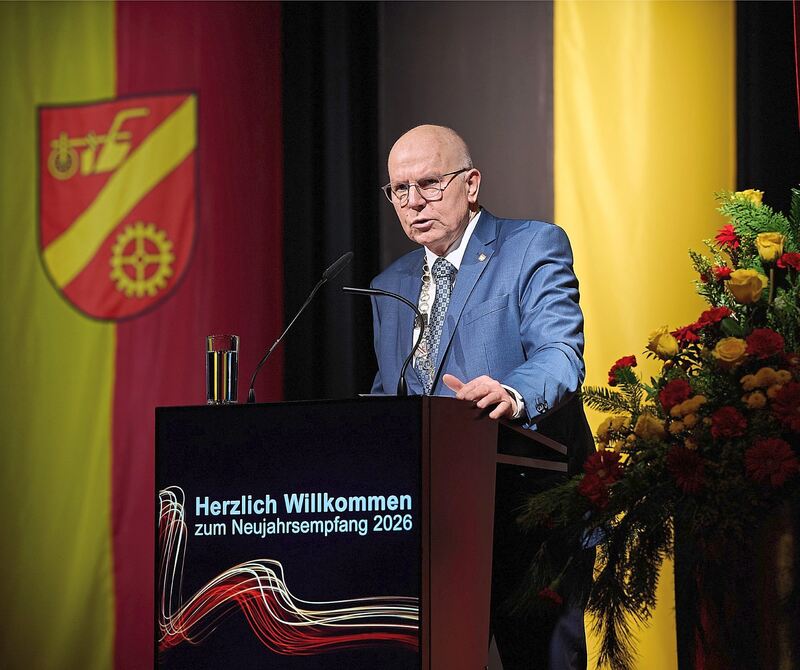 Bürgermeister Martin Bernhard bei seiner Neujahrsansprache.
