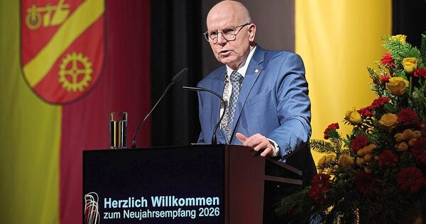 Bürgermeister Martin Bernhard bei seiner Neujahrsansprache.