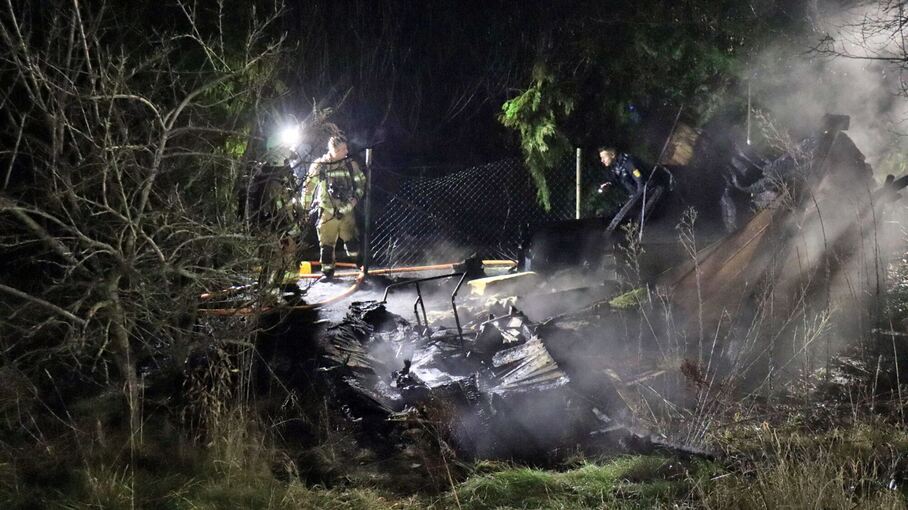 Mann stirbt bei Brand von Gartenhütte