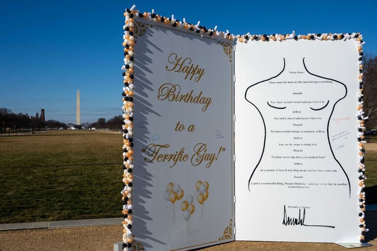 Epstein-Geburtstagsgrüße in Washington