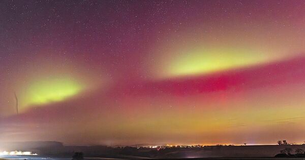 Die Polarlichter über Hemmingen.