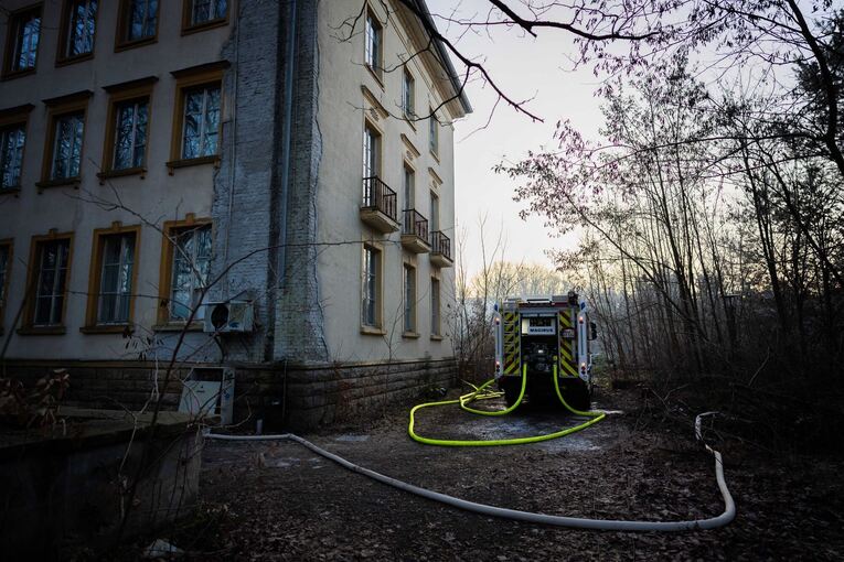 Brand auf Bogensee-Areal in Wandlitz