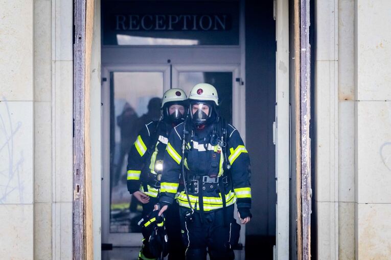 Brand auf Bogensee-Areal in Wandlitz