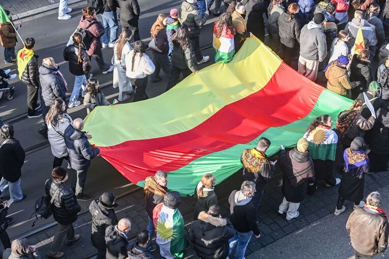 Kurden-Demonstration in Mannheim