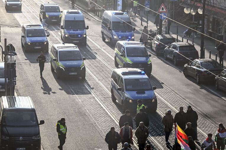 Kurden-Demonstration in Mannheim
