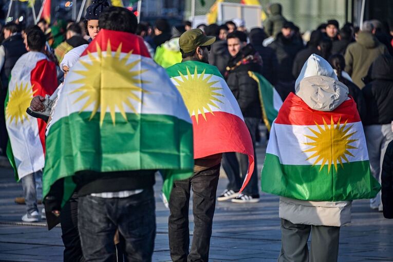 Kurden-Demonstration in Mannheim