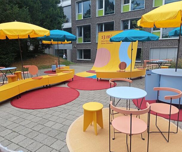 So sieht der Gesprächraum aus, mit dem die Landeszentrale durch Baden-Württemberg tour.