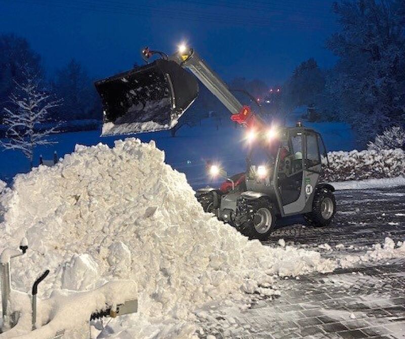 Schneeräumen in Remseck.