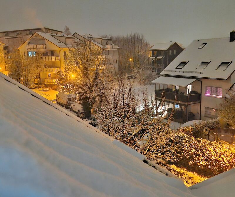 Winterlandschaft in Freiberg.