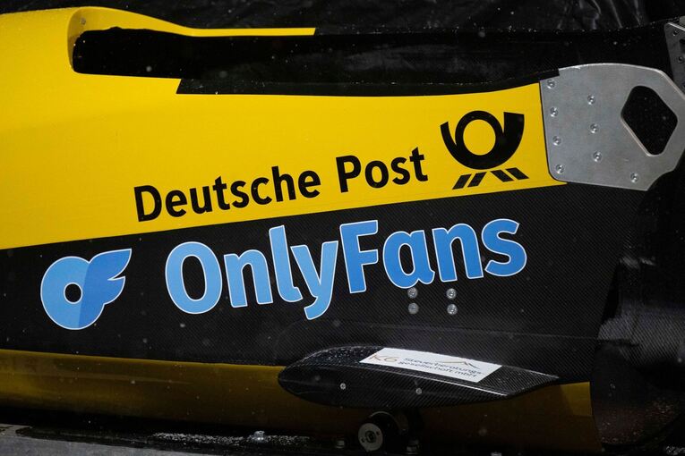 Werbung auf dem Bob von Lisa Buckwitz