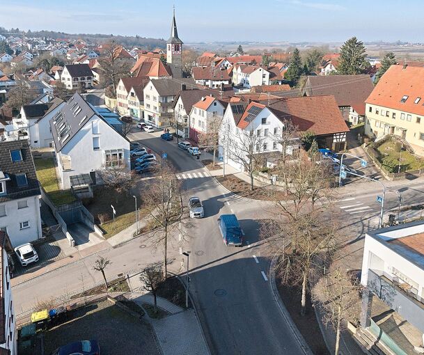 Die Ochsenkreuzung in Affalterbach scheint prädestiniert für einen Kreisel zu sein – ist es aber nicht.