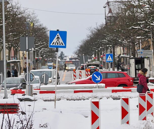 Der Wintereinbruch mit starkem Schneefall hat zur Absage des Baustarts an der Sternkreuzung geführt.