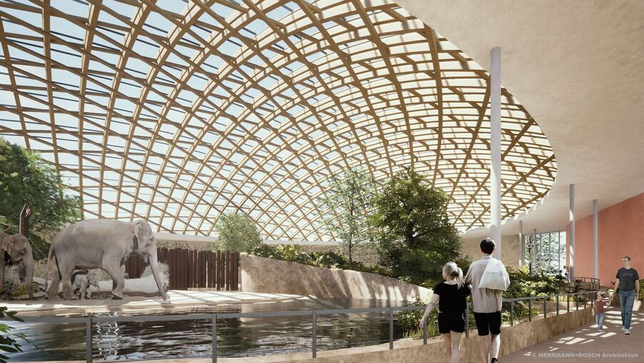 Spatenstich für die neue Elefantenwelt Spatenstich für die neue Elefantenwelt