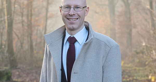 Torsten Liebig im Sachsenheimer Eichwald. Hier geht er gerne spazieren oder joggt.