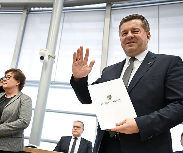 Für viele der rund zwei Millionen Menschen in Sachsen-Anhalt noch ein relativ unbeschriebenes Blatt: Sven Schulze.