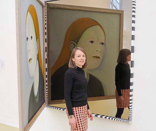 Ungewöhnlich und überaus interessant: Die „Paradoxe Ecke“ (2019) von Matthias Bitzer, die die neue Kuratorin Janna Eisenbeis in ihrer ersten Ausstellung zeigt.