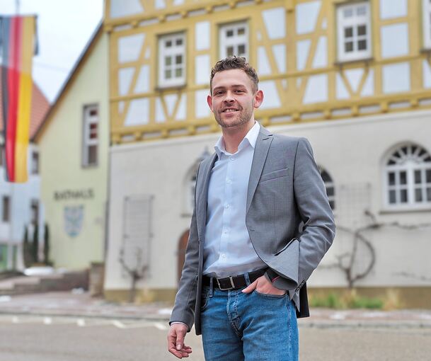 Mario Dittmann hat das Bürgermeisteramt in Gemmrigheim fest im Blick.